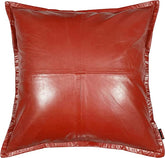 Genuine Leather Square Pillow Cover 24 SkinOutfit